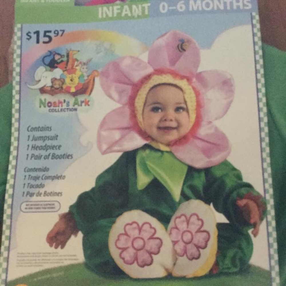 NEW pink pansy Halloween costume girls 0-6 infant